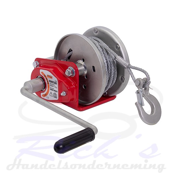 Handlier RBW2500 geremd 1135KG - inclusief 10 meter staalkabel
