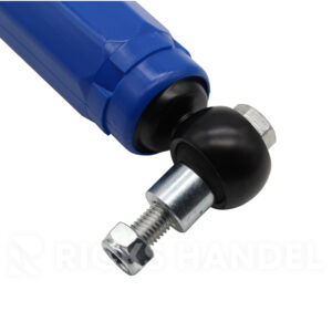 Detail van tweede bevestigingsoog van AL-KO Octagon demper blauw 1350 kg.