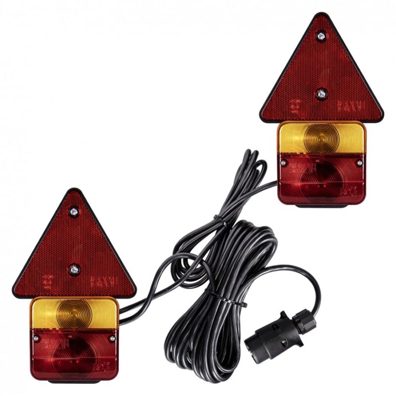 Verlichtingsset/ noodverlichting magnetish 7,5 meter met reflector