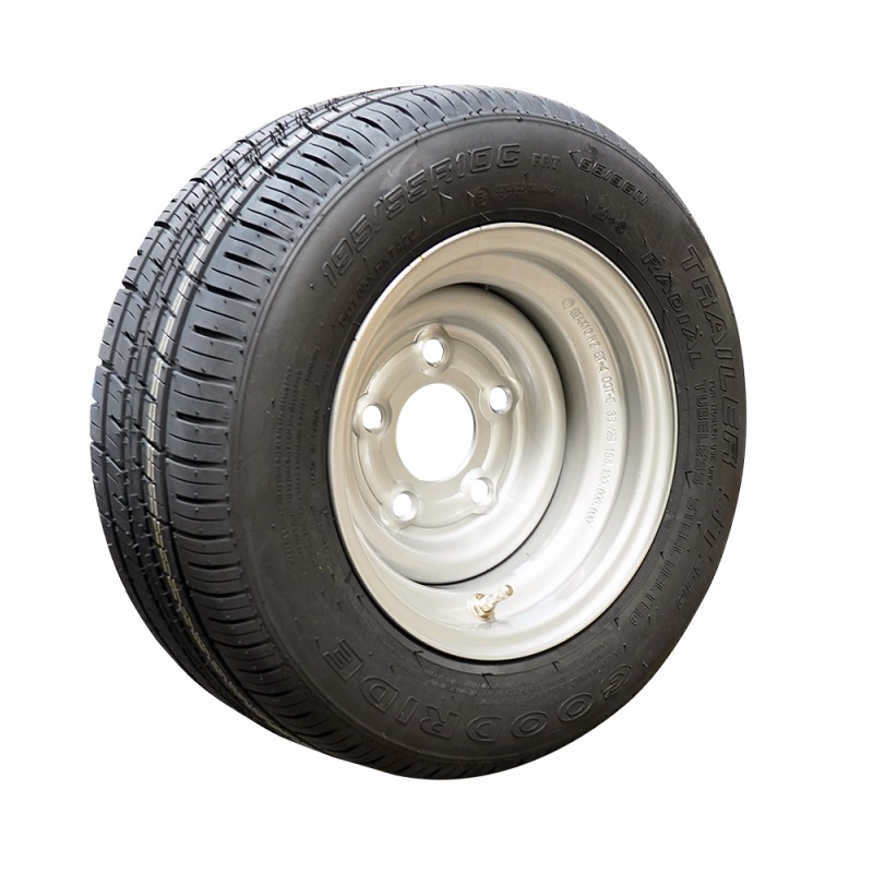 Wiel 10 inch 195/55 R10C 5 gaats 750KG