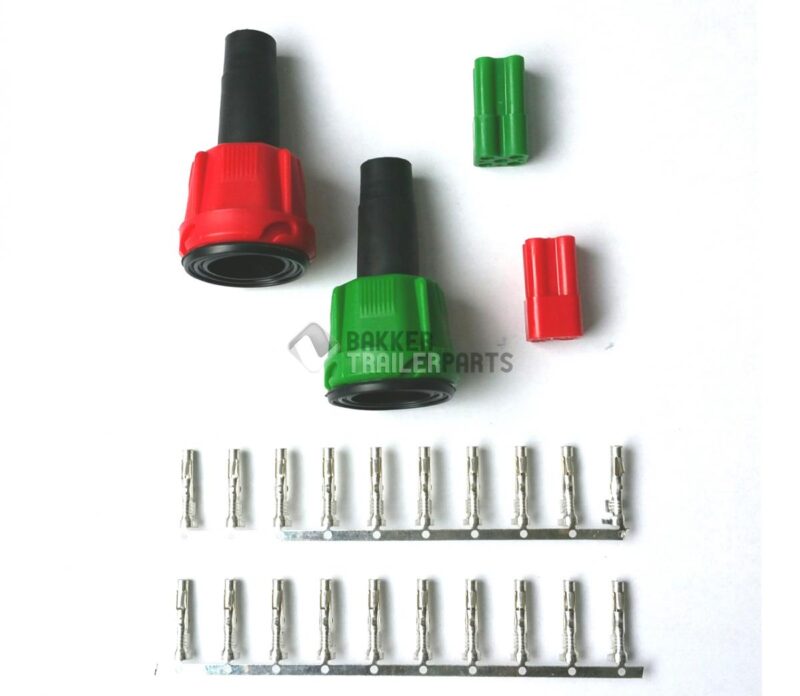 Stekkerconnector Radex groen / rood