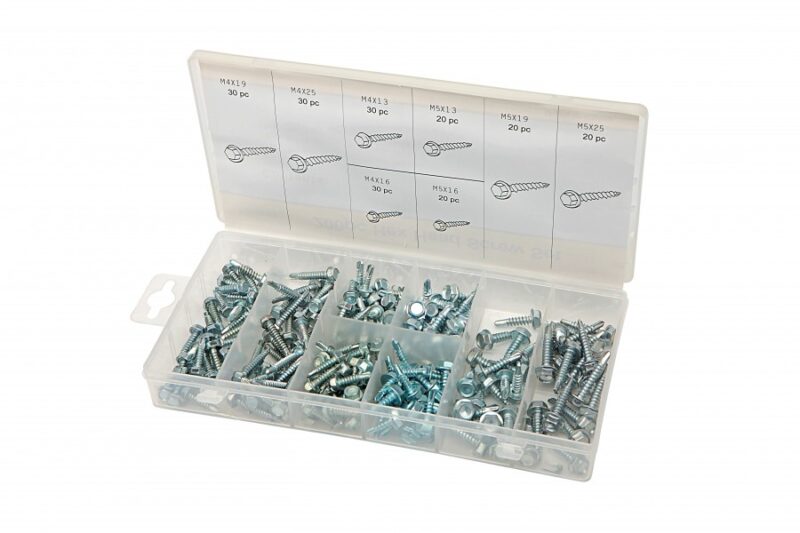 Zelftappers assortiment doos 200 delig