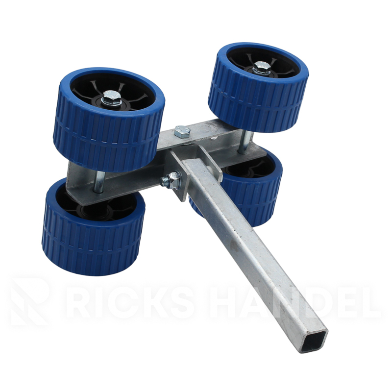 Kimrolset 4-voud kunststof PE rollen 74×120 mm blauw – Stelpijp 30x30x300 mm