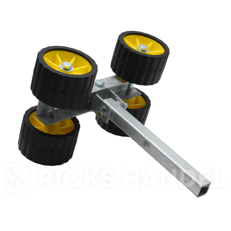 Kimrolset 4-voud kunststof geel/zwart 75×120 mm – Stelpijp 30x30x300 mm