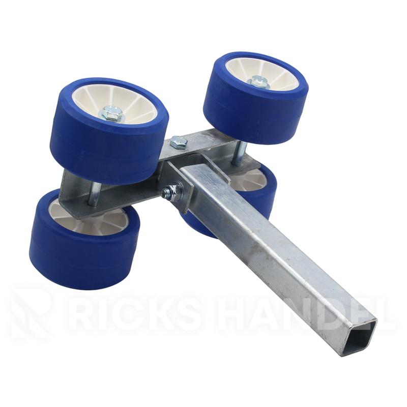 Kimrolset 4-voud kunststof rollen 70×120 mm blauw – Stelpijp 40x40x300 mm