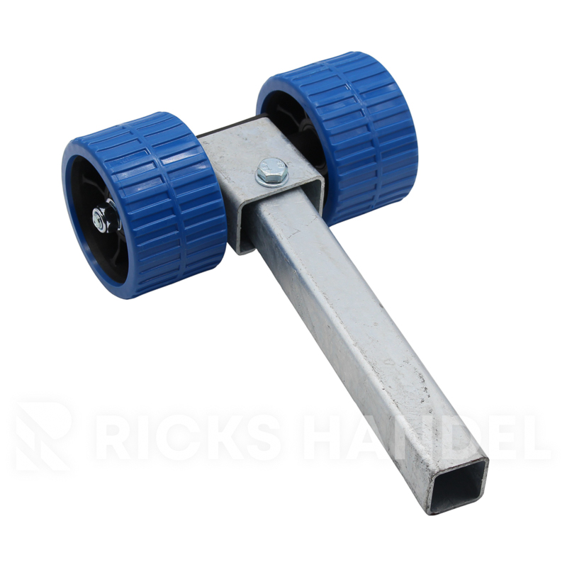 Kimrolset kunststof PE rollen 74x120 mm blauw - Stelpijp 40x40x300 mm