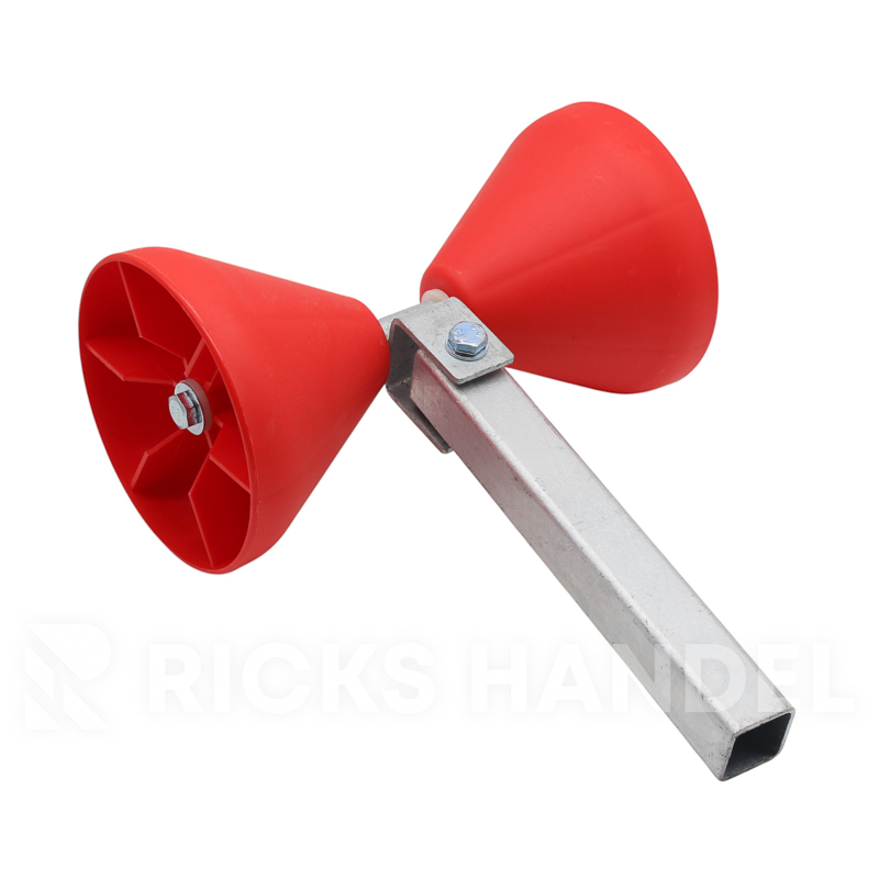 Kimrolset kunststof trompetrollen rood – Stelpijp 40x40x300 mm