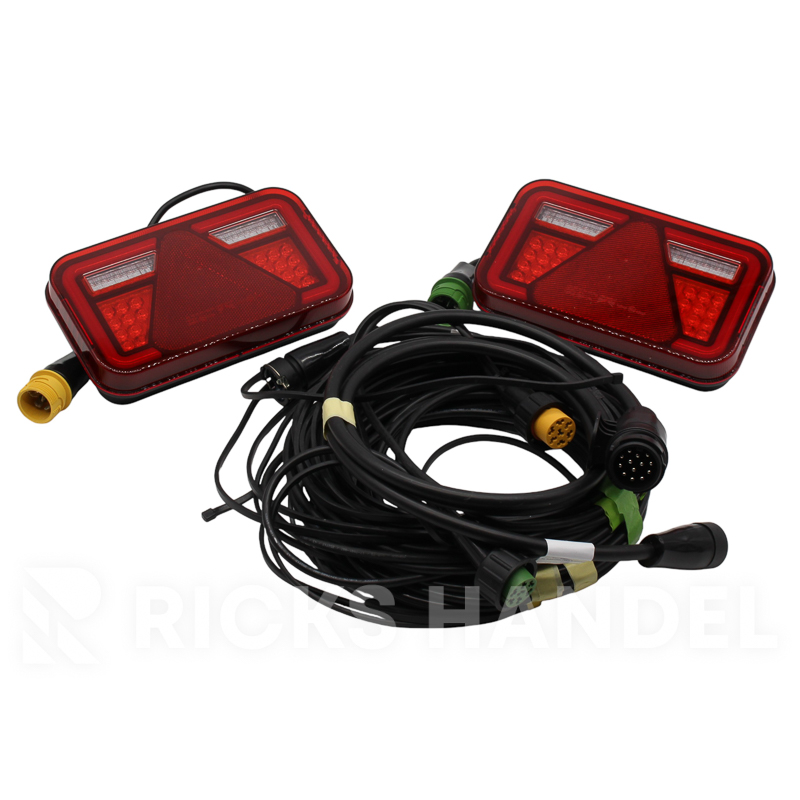 Waterdichte verlichtingsset Aspöck Multiled IV ASS2 - 13 polig 8,7M + zijaftakking